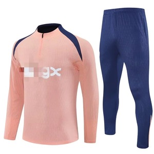 Sudadera de Fútbol de Manga Larga con Media Cremallera, Ligera y Transpirable, Conjunto de Entrenamiento para Correr, Camisetas de Equipo Personalizadas al por Mayor - Product Image 1