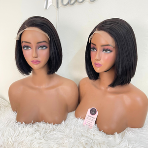 Extensiones de cabello liso de hueso vietnamita Premium duraderas Peluca frontal de encaje HD de vendedor de cabello virgen dibujado súper Doble - Product Image 1