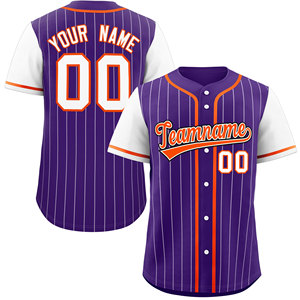 Maillots de baseball/softball personnalisés 100% polyester respirant, impression numérique, bretelles réglables, manches courtes, unisexe adulte, vente en gros - Product Image 3