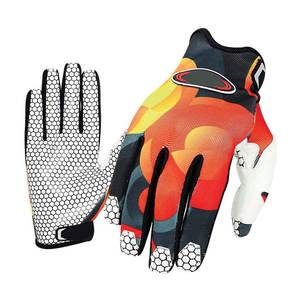 Gants de cyclisme et de moto en cuir synthétique imperméable avec design sportif imprimé, gants de motocross personnalisés durables - Product Image 3