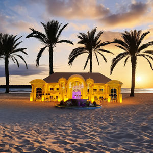 เวทีงานแต่งงานแบบฮินดู/ซุ้มโบโฮ/มณฑปแบบราชวงศ์ ขนาด 10 ฟุตขึ้นไป ทำจากเหล็ก เป็นมิตรกับสิ่งแวดล้อม สำหรับตกแต่งงานแต่งงานทั้งในร่มและกลางแจ้ง - Product Image 6