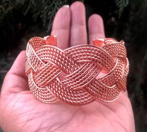Quality <b>Copper</b> Bracelet Handmade Traditional Jewelry Gift for Men Women Friends and Family Members - Product Image 2