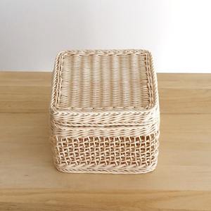 Cajas de mimbre con tapa de ratán de tejido abierto, precio de fábrica, cesta de almacenamiento premium, cestas cuadradas con tapa - Product Image 1