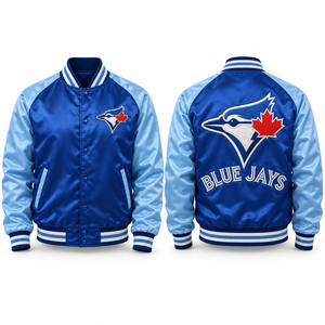 Chaqueta Deportiva Satinada, Estilo Clásico, Estética Retro, Ropa para Fanáticos de Grupos Universitarios, Prendas para Torneos y Eventos - Product Image 1