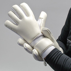 Gants de gardien de but professionnels, en latex blanc, avec protection des doigts, pour le football, pour hommes, entraînement et matchs - Product Image 1