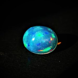Natural Ethiopian Fire <b>Opal</b> Cabochon Oval Shape Gemstone Wholesale Loose <b>Opal</b> October Birthstone Jewelry - Product Image 6