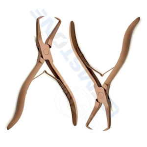 Pince à extensions capillaires en métal de 5,5 pouces, outil professionnel pour ouvrir les micro-anneaux et perles, pour l'application et le retrait d'extensions capillaires - Product Image 4
