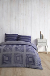 Parure de lit tendance en coton moderne, très vendue, avec deux taies d'oreiller de qualité – Parures de couette élégantes - Product Image 5