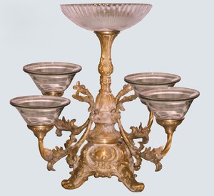 Candelabro de Latón Ornamentado de Siete Brazos, Portavelas Elegante para Decoración del Hogar, Centro de Mesa Duradero - Product Image 3
