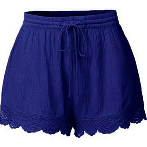 Nuevos Pantalones Cortos Deportivos de Cintura Alta para Mujer, Color Sólido, Estilo Europeo y Americano, con Banda en la Cintura - Product Image 5