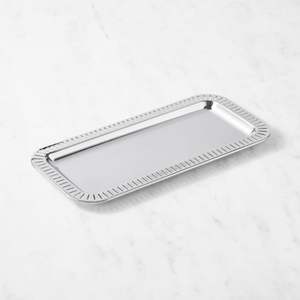 Classic Stainless Steel Serving <b>Tray</b> For Serving Tea <b>Snacks</b> And Beverages In Any Environment - Product Image 2