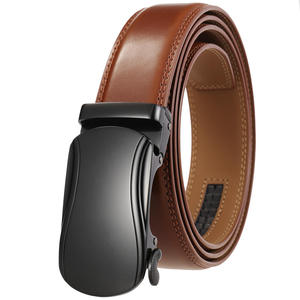 Nuevo Diseño, Cinturón de Aleación Marrón Personalizado para Hombre, Casual, Ajustable, con Hebilla de Cierre Automático - Product Image 2