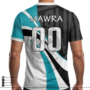 Maillot de football personnalisé à séchage rapide pour homme, maillot de foot par sublimation, t-shirt de fitness MAWRA MMA BJJ, kit d'équipe rayé, vêtements de sport d'entraînement - Product Image 2