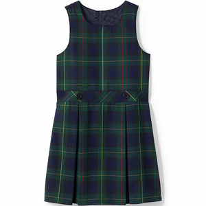 Robe d'uniforme scolaire pour l'école primaire, jupe écossaise longue jusqu'aux genoux, personnalisable, uniforme scolaire pour filles, haut d'uniforme scolaire, haut écossais long jusqu'aux genoux - Product Image 6