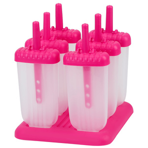Moldes para paletas de plástico reutilizables de 6 cavidades, máquina para hacer hielo DIY y máquina para hacer barras de hielo, aperitivos helados caseros, 1 Juego - Product Image 4