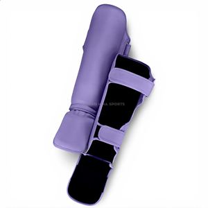 BURAQ MMA SPORTS - Espinilleras de Entrenamiento de Muay Thai, Modelo BRA-SHIN de Cuero PU, Color y Logotipo Personalizables para Protección en Boxeo y MMA - Product Image 3