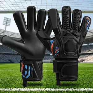 Guantes de Portero Unisex de PU con Dedos Completos, Negros, Transpirables, Antideslizantes, con Correa Ajustable para la Muñeca, Deportivos - Product Image 5