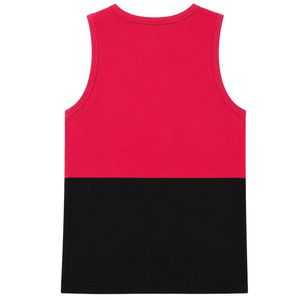 Red And Black Men Sleeveless Tank Top Color Block Design Casual Summer Vest Gym Fitness Workout Muscle Shirt Cotton <b>Athletic</b> - Product Image 2