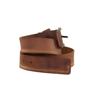 Cinturón de Cuero Marrón Hecho a Mano, Cinturón Masculino de Primera Calidad, Duradero y Elegante, con Costuras Clásicas y Diseño Atemporal para Uso Diario - Product Image 2