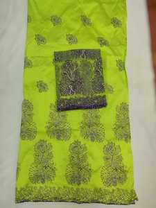 Última Tendencia 2026: Tela Tafetán Nigeriana George con Bordado Floral para Ocasiones Especiales - Product Image 2