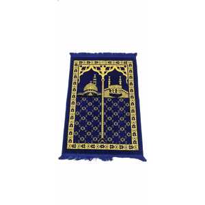 Wholesale Shaine Gold 29x96 Polyester Namaz Prayer Mat Soft Cushioned Solid <b>Islamic</b> Prayer Rug with Foam for Home Mosque Use - Product Image 3