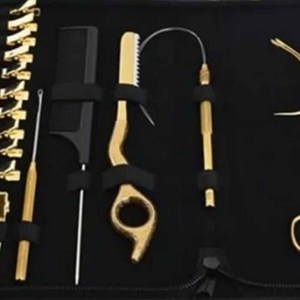 Kit Completo de Extensiones de Cabello para Estilismo Profesional en Salón con Herramientas y Accesorios para la Aplicación de Extensiones - Product Image 4