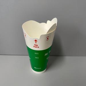 Ly giấy đựng trà cà phê kiểu bướm thiết kế mới có nắp gấp tích hợp, dùng được cho đồ uống nóng lạnh và khoai tây chiên - Product Image 2