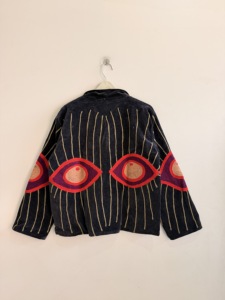 Velvet Suzani <b>Jacket</b> With Indian Embroidered Art Work Boho <b>Women</b> <b>Jacket</b> - Product Image 2