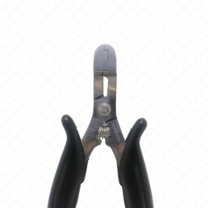 Pinzas para Extensiones de Cabello de Acero Inoxidable con Empuñadura Negra para Unión de Queratina, Herramienta de Salón, Logotipo Personalizado, Profesional - Product Image 6