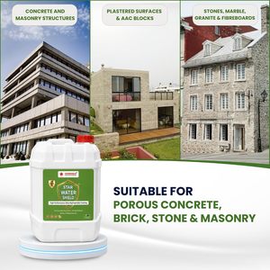 Ultra Hydrophobic <b>Waterproof</b> Coating for Concrete Stone Wood Metal Glass and Exterior Surface Protection - Product Image 6