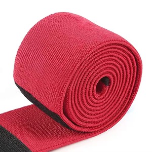 Genouillères tricotées rouges respirantes, protection épaisse, fermeture auto-agrippante pour le volley-ball - Product Image 6