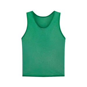 Reversible Unisex Adult Mesh Sports <b>Bibs</b> Red Unisex Adult Mesh Sports <b>Bib</b> Breathable <b>Training</b> Vest Plain Dyed Polyester Top - Product Image 4