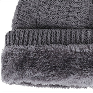 Ribbed Knit Beanies Cap Unisex Thermal Winter Hat Soft Comfortable Outdoor Streetwear <b>Accessory</b> for Men Women Daily Use - Product Image 4