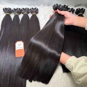 Extensiones de Cabello Humano Liso Vietnamita al por Mayor, Doble Trama a Máquina, Súper Doble Trama, Cabello Remy con Cutícula Alineada - Product Image 2