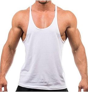 Camisetas sin costuras de algodón blanco para hombre, chalecos de entrenamiento para gimnasio, fitness, culturismo, venta al por mayor en India - Product Image 1