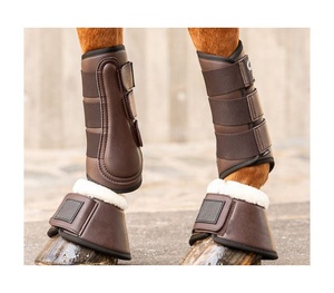 Bottes de jambe Bottes de tendon de cheval équestre Protéger l'équipement Bottes de cloche Accessoires de cheval Produit de course - Product Image 5