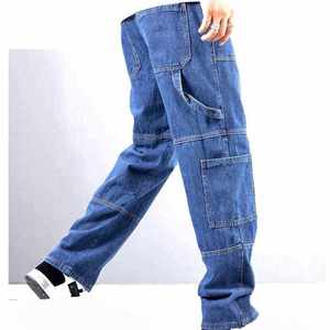 Pantalones Vaqueros de Moda para Hombre, Estilo Holgado, Diseño Nuevo, Pantalones Vaqueros Modernos para Hombre - Product Image 2
