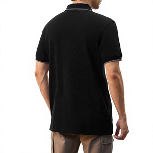 Camiseta Polo Personalizada para Hombre, Bordada, Manga Corta, 100% Algodón Piqué, Transpirable, Color Sólido, Informal, Servicio OEM, MOQ Bajo, Precio Bajo - Product Image 5