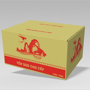 Caja de Cartón Corrugado Ecológica Impresa Personalizada con Materiales Reciclados para Nido de Pájaro Comestible, Empaque Funcional Premium para Alimentos - Product Image 1