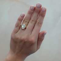 Bague de fiançailles solitaire ovale en diamant de laboratoire de 4 carats, sertie clos, en or massif 14K 18K, pour femme, certifiée IGI, clarté VS
