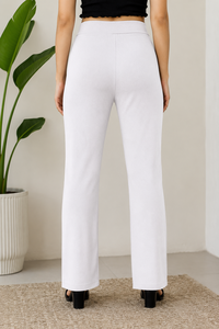 Pantalon de Costume Droit Taille Haute Fluide et Minimaliste pour Femme – Nouvelle Collection de Qualité Supérieure pour le Bureau - Product Image 3