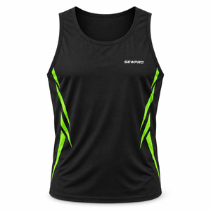 Chaleco Deportivo Personalizado SEWPRO para Hombre, Camiseta sin Mangas de Poliéster y Elastano o 80% Algodón y 20% Poliéster - Product Image 1