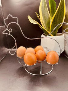 Heavy Duty Metal <b>Egg</b> Basket Organizer, Countertop <b>Egg</b> <b>Storage</b> Container - Product Image 2