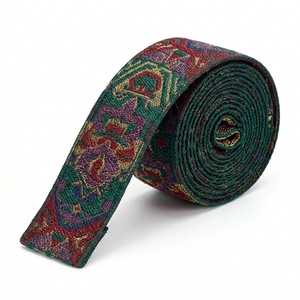 Bandes de maintien ajustables unisexes pour musculation, roses, tissées, avec patch en cuir et anneau métallique pour haltérophilie - Product Image 3