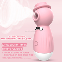 Vibrateur à succion clitoridienne, stimulateur à impulsions d'air, design discret, mini, mignon, kawaii, dessin animé, portable, BlueRabbit, vente en gros, OEM personnalisé