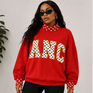 เสื้อสเวตเชิ้ตคอเต่าแบบหนา แบรนด์ ANC Wholesale สำหรับผู้หญิง ผู้ชาย และทุกเพศทุกวัย  ปักลายตัวอักษรเชนีลแบบ Tackle เหมาะสำหรับมหาวิทยาลัยและวิทยาลัย - Product Image 3