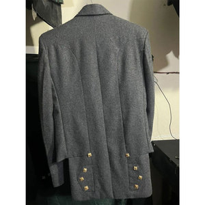 Chaqueta Prince Charlie escocesa gris hecha a mano y chaleco de 5 botones, conjunto tradicional de las Tierras Altas - Product Image 3