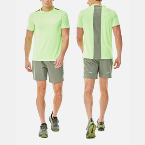 Ensemble de vêtements d'été pour hommes, style sportif, tissu tricoté respirant, coutures durables pour un confort durable et un style élégant - Product Image 6