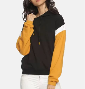 Sweat-shirt décontracté en molleton tricoté en coton à manches longues pour femme, coupe ample, anti-rides, couleur unie, idéal pour l'hiver - Product Image 1