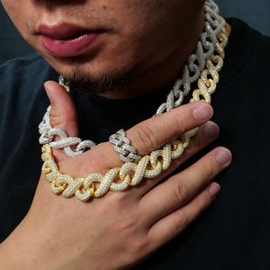 Emerald Cut 18K Natural Stone Claw Setting Chain <b>Bracelet</b> Rhodium Plated Geometric Classic Hip Hop Unisex IGI Certified Wedding - Product Image 1